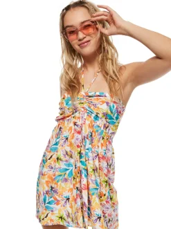 Roxy Jurken*Happy Hour - Mini-Jurk Voor Dames Snow White Pualani Combo