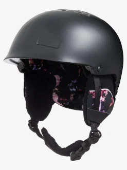 Roxy Accessoires*Happyland - Snowboard/Skihelm Voor Meisjes 8-16 True Black Blooming Party
