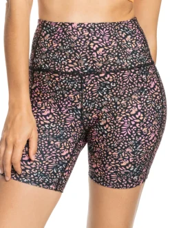 Roxy Shorts*Heart Into It - Technische Short Voor Dames Antracite Animal Dust