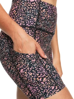 Roxy Shorts*Heart Into It - Technische Short Voor Dames Antracite Animal Dust