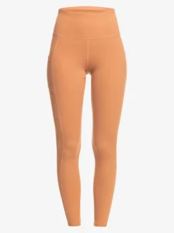 Roxy Broeken & Jeans*Heart Into It - Technische Legging Voor Dames Mocha Mousse