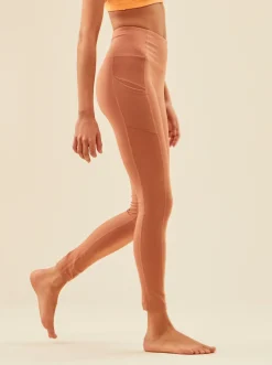 Roxy Broeken & Jeans*Heart Into It - Technische Legging Voor Dames Mocha Mousse