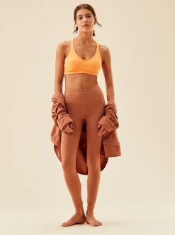 Roxy Broeken & Jeans*Heart Into It - Technische Legging Voor Dames Mocha Mousse
