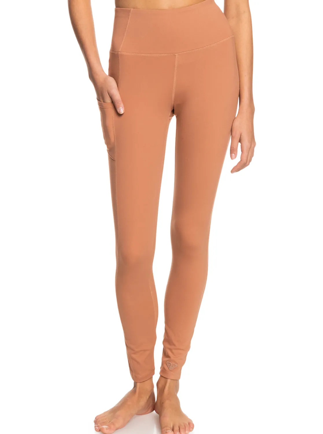 Roxy Broeken & Jeans*Heart Into It - Technische Legging Voor Dames Mocha Mousse