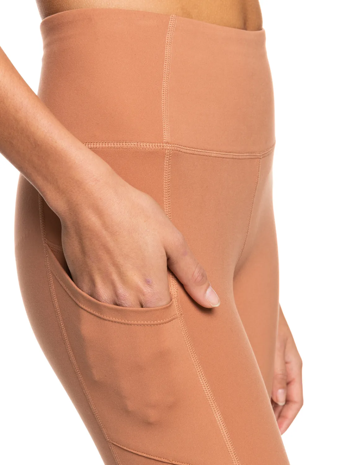Roxy Broeken & Jeans*Heart Into It - Technische Legging Voor Dames Mocha Mousse