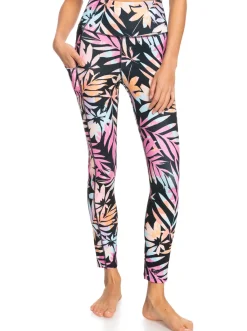 Roxy Broeken & Jeans*Heart Into It Ankle Pt - Technische Legging Voor Dames Anthracite Zebra Jungle