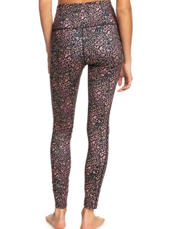 Roxy Broeken & Jeans*Heart Into It Pt - Technische Legging Voor Dames Antracite Animal Dust