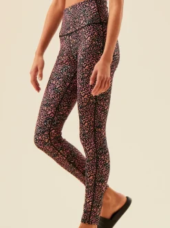 Roxy Broeken & Jeans*Heart Into It Pt - Technische Legging Voor Dames Antracite Animal Dust