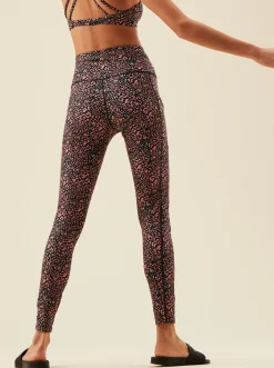 Roxy Broeken & Jeans*Heart Into It Pt - Technische Legging Voor Dames Antracite Animal Dust