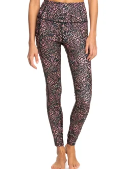 Roxy Broeken & Jeans*Heart Into It Pt - Technische Legging Voor Dames Antracite Animal Dust