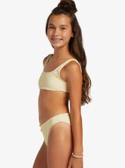 Roxy Swim*Hibiscus - Reversible Two Piece Bikini Set For Girls 6-16 Ambroisia Hibiscus Hype