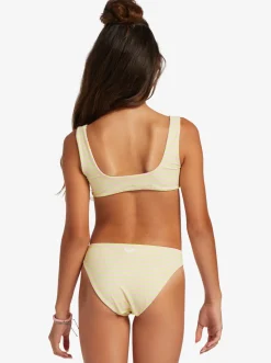 Roxy Swim*Hibiscus - Reversible Two Piece Bikini Set For Girls 6-16 Ambroisia Hibiscus Hype