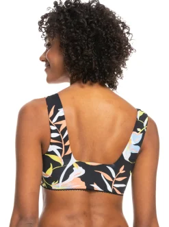 Roxy Bikini Tops*Hibiscus Wave - Bralette Bikinitop Voor Dames Anthracite Hibiscus Wave Swim