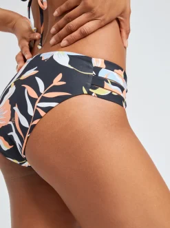 Roxy Bikini Bottoms*Hibiscus Wave - Hipster Bikinibroekje Voor Dames Anthracite Hibiscus Wave Swim