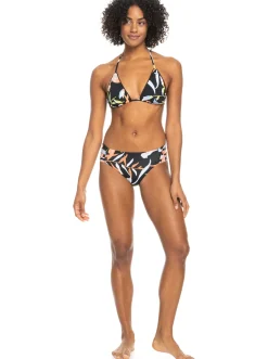 Roxy Bikini Bottoms*Hibiscus Wave - Hipster Bikinibroekje Voor Dames Anthracite Hibiscus Wave Swim