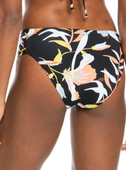 Roxy Bikini Bottoms*Hibiscus Wave - Hipster Bikinibroekje Voor Dames Anthracite Hibiscus Wave Swim