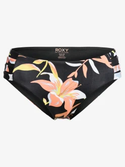 Roxy Bikini Bottoms*Hibiscus Wave - Hipster Bikinibroekje Voor Dames Anthracite Hibiscus Wave Swim