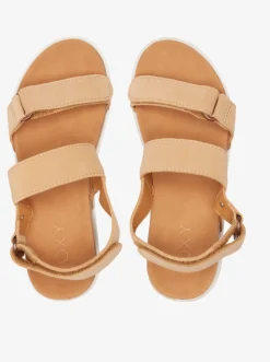 Roxy Sandalen*Himari - Leren Sandalen Voor Dames Tan