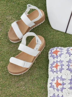 Roxy Sandalen*Himari - Leren Sandalen Voor Dames White