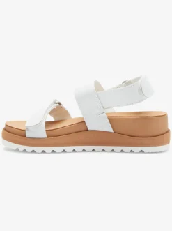Roxy Sandalen*Himari - Leren Sandalen Voor Dames White