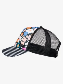 Roxy Accessoires*Honey Coconut - Trucker Cap Voor Meisjes Anthracite Flower Power