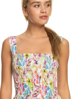 Roxy Jurken*Honeymoon Avenue Printed - Halflange Jurk Voor Dames Snow White Pualani Combo