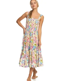 Roxy Jurken*Honeymoon Avenue Printed - Halflange Jurk Voor Dames Snow White Pualani Combo