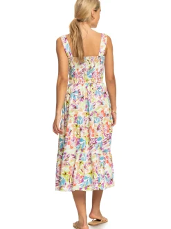 Roxy Jurken*Honeymoon Avenue Printed - Halflange Jurk Voor Dames Snow White Pualani Combo