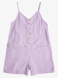 Roxy Jurken*If I Was A Boy - Strappy Playsuit Voor Meisjes 4-16 Purple Rose