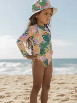 Roxy Accessoires*Jasmine Paradise - Bucket Hoed Voor Meisjes Mint Tropical Trails