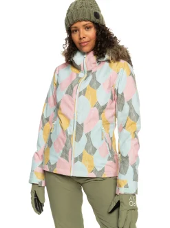Roxy Snow-Jassen*Jet Ski 2022 - Geisoleerd Snowjack Voor Dames Deep Lichen Green La Palmeraie