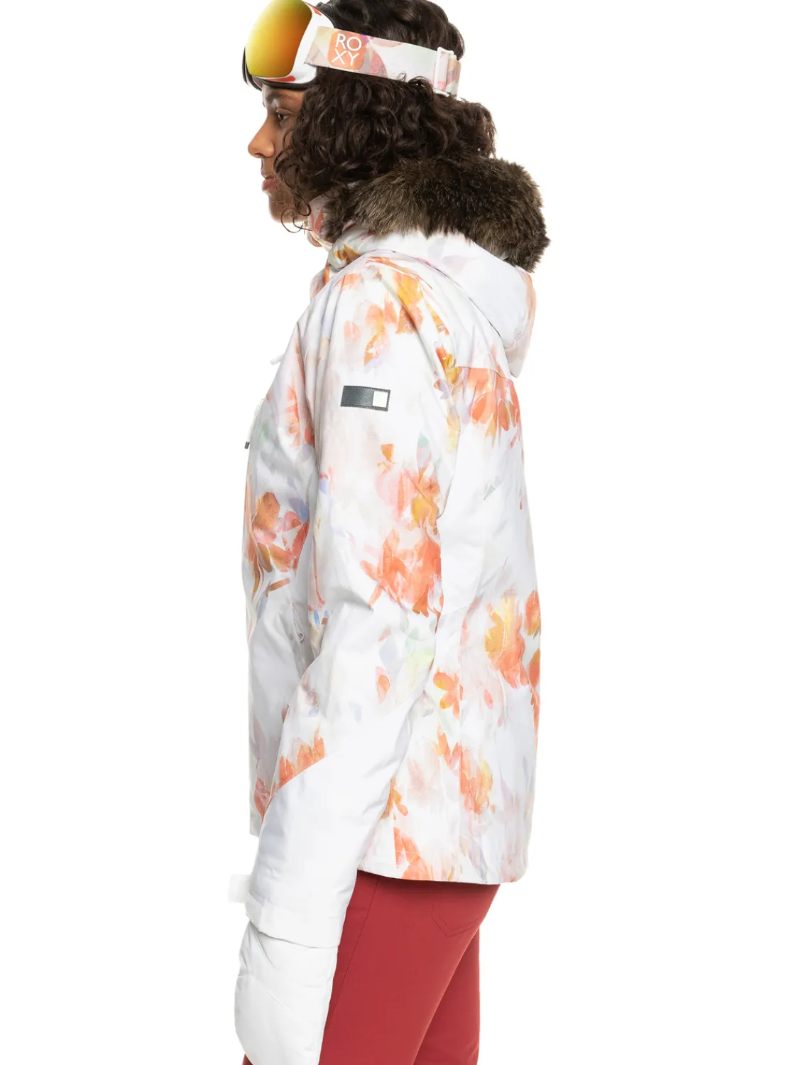 Roxy Snow-Jassen*Jet Ski Premium 2022 - Geisoleerd Snowjack Voor Dames Bright White Tenderness