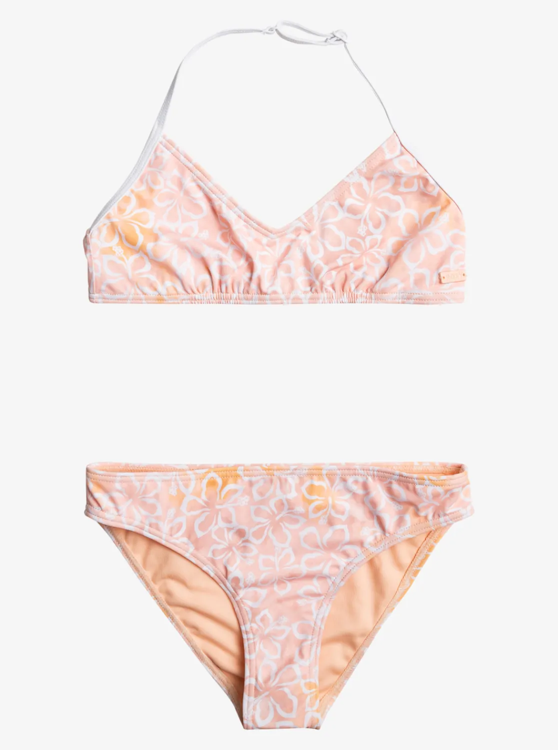 Roxy Swim*Joyful Ride - Beha Bikiniset Voor Meisjes 7-16 Flax Hibiscus Heat