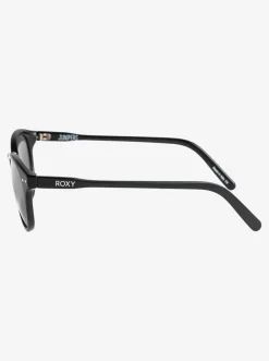 Roxy Zonnebrillen*Junipers - Zonnebril Voor Dames Shiny Black/Flash Silver