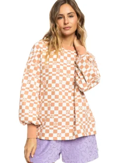 Roxy Sweatshirts & Hoodies*Kindred Souls - Oversized Sweater Voor Dames Snow White Sol Power