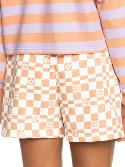 Roxy Shorts*Kindred Souls - Short Van Joggingstof Voor Dames Snow White Sol Power