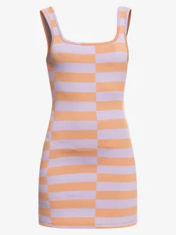Roxy Jurken*Living Free - Gebreide Jurk Voor Dames Cork Sunray Stripe