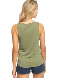 Roxy T-Shirts & Tops*Losing My Mind - Vest Top Voor Dames Loden Green
