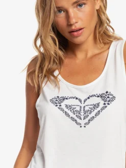 Roxy T-Shirts & Tops*Losing My Mind - Vest Top Voor Dames Snow White