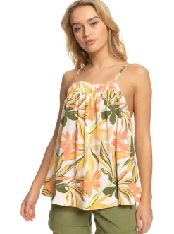 Roxy T-Shirts & Tops*Magic Happens - Strappy Top Voor Dames Snow White Subtly Salty Multic