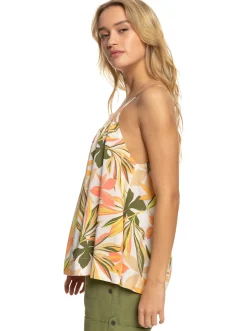 Roxy T-Shirts & Tops*Magic Happens - Strappy Top Voor Dames Snow White Subtly Salty Multic