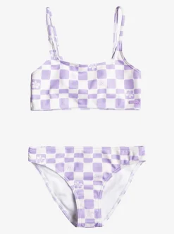 Roxy Swim*Magical Waves - Crop Bikiniset Voor Meisjes 7-16 Purple Rose Flower Box