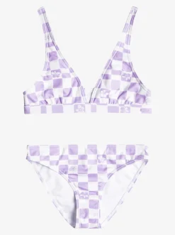Roxy Swim*Magical Waves - Langere Bikiniset Voor Meisjes 7-16 Purple Rose Flower Box