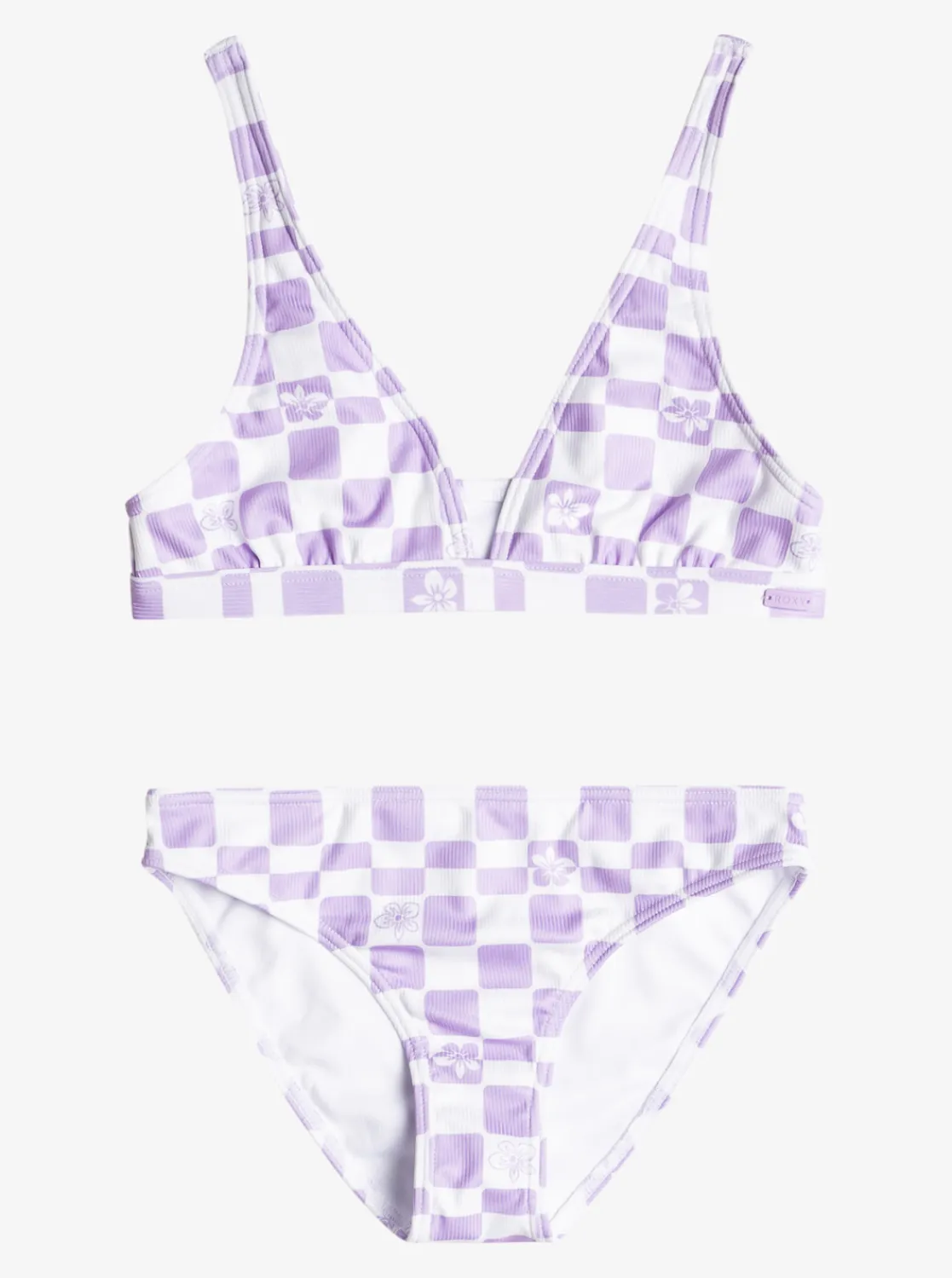 Roxy Swim*Magical Waves - Langere Bikiniset Voor Meisjes 7-16 Purple Rose Flower Box