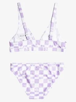 Roxy Swim*Magical Waves - Langere Bikiniset Voor Meisjes 7-16 Purple Rose Flower Box
