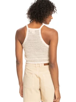 Roxy T-Shirts & Tops*Malibu Crush - Gebreide Haltertop Voor Dames Tapioca