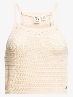 Roxy T-Shirts & Tops*Malibu Crush - Gebreide Haltertop Voor Dames Tapioca