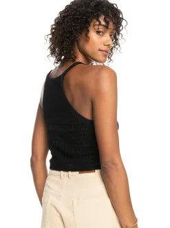 Roxy T-Shirts & Tops*Malibu Crush - Gebreide Haltertop Voor Dames Anthracite