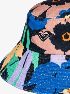 Roxy Hoeden & Petten*Mango Passion - Bucket Hoed Voor Dames Anthracite Flower Jammin