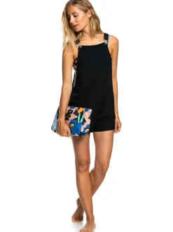 Roxy Badaccessoires*Mango Passion - Kleine Clutch Anthracite Flower Jammin